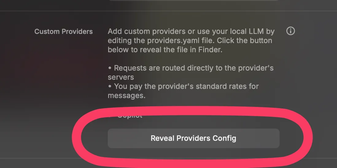 Reveal Providers Config