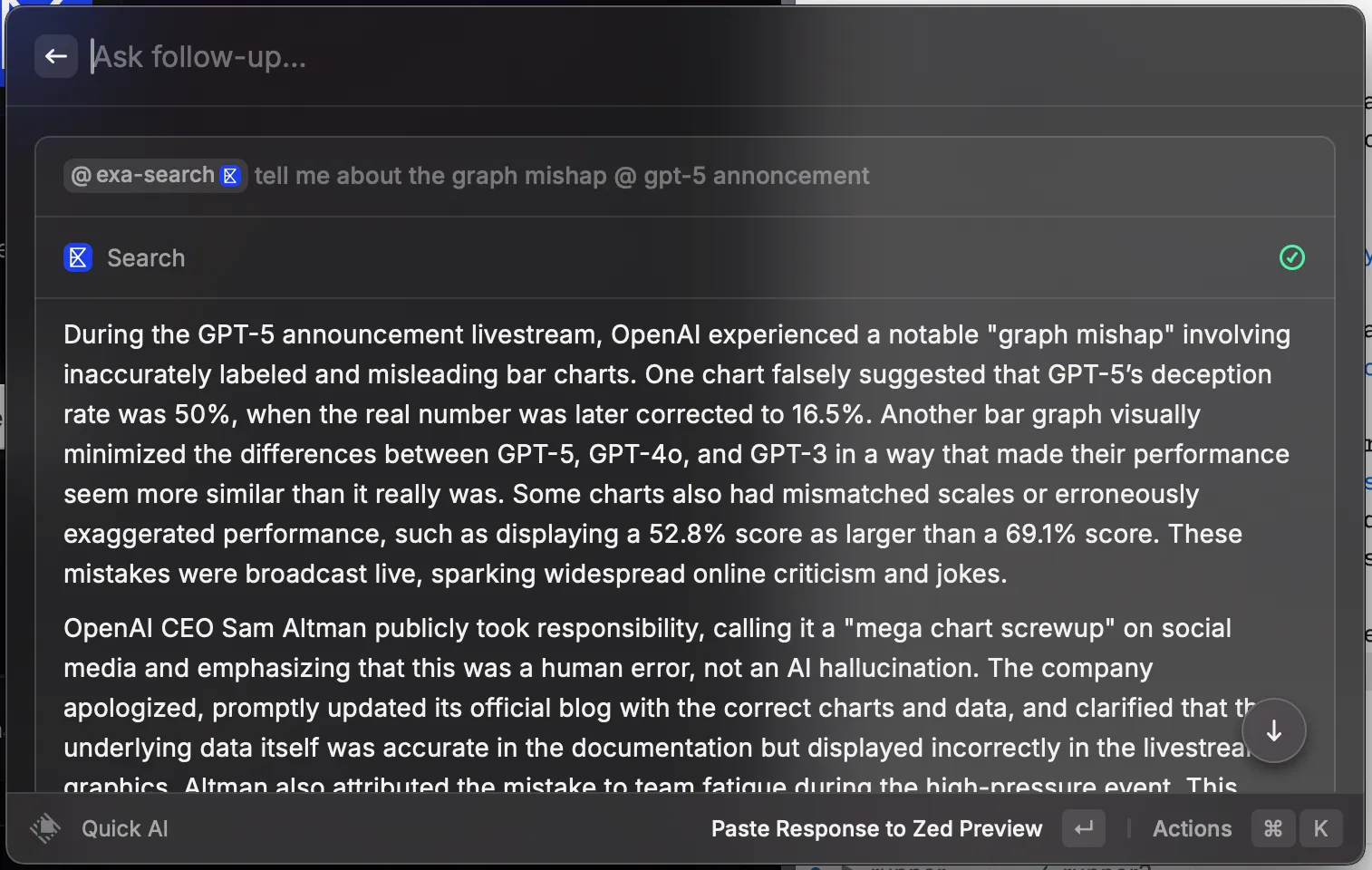 Exa Search + gpt-4.1 = perfect